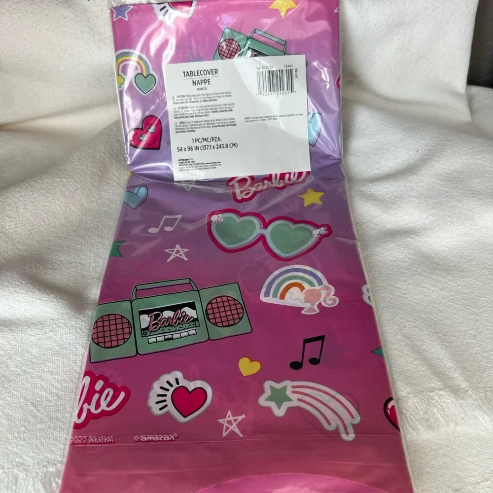 Barbie Dream Together Plastic Table Cover - 54